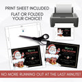editable santa christmas card template